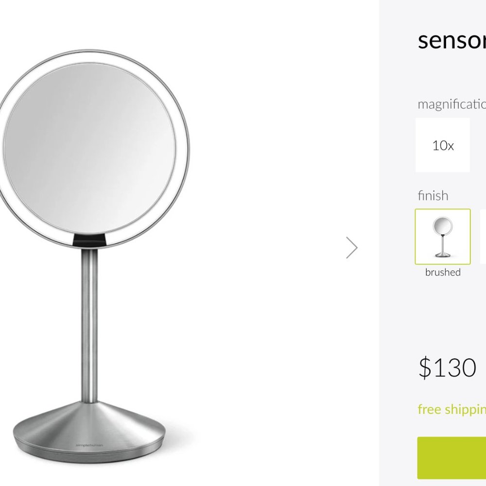 Simplehuman mirror